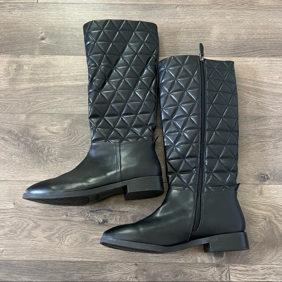 AEROSOLES Berri Tall Quilted Riding Boots NWOT - Picture 3 of 10